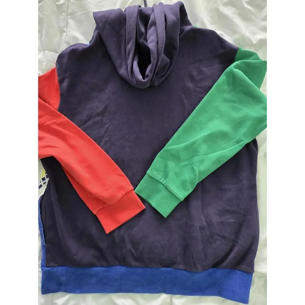 Polo Ralph Lauren USA Flag Tennis Graphic Hoodie Hi Tech Cp Pullover L - Picture 4 of 4